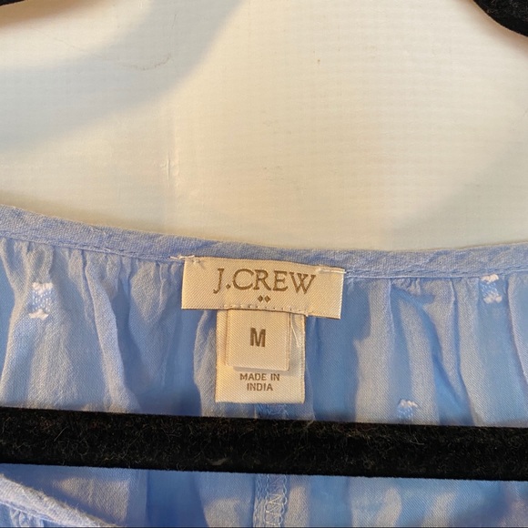 J.Crew Light Blue Peasant Blouse - Picture 4 of 6